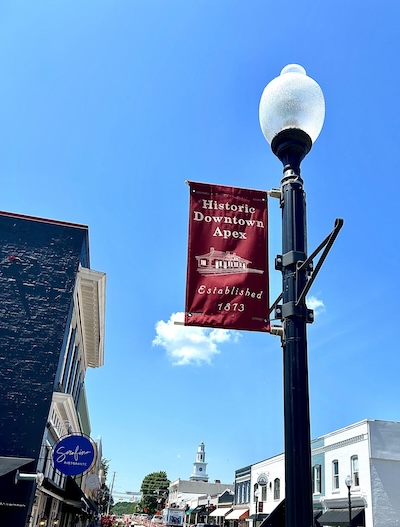 downtown Apex, North Carolina