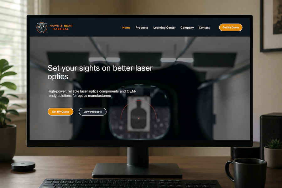 website design for components supplier