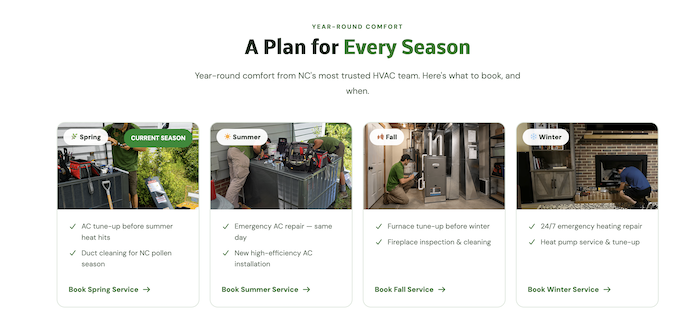 greenergy hvac website example