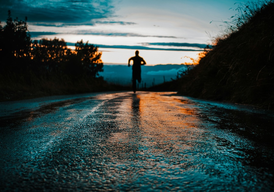 person running away